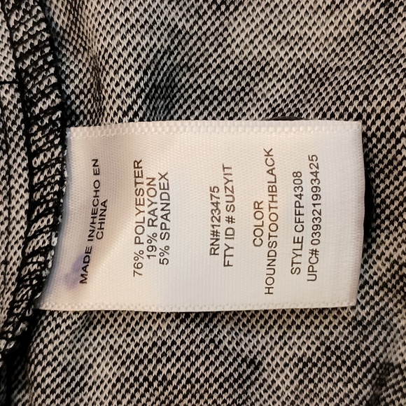 Catherine Malandrino SZ XL BLK/WH Houndstooth Blazer - Picture 6 of 9